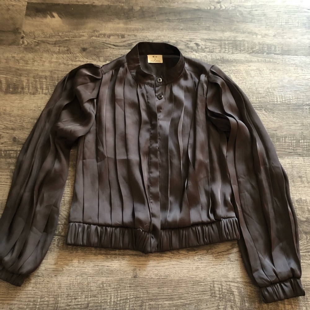 Pins and Needles Anthropologie pleated top